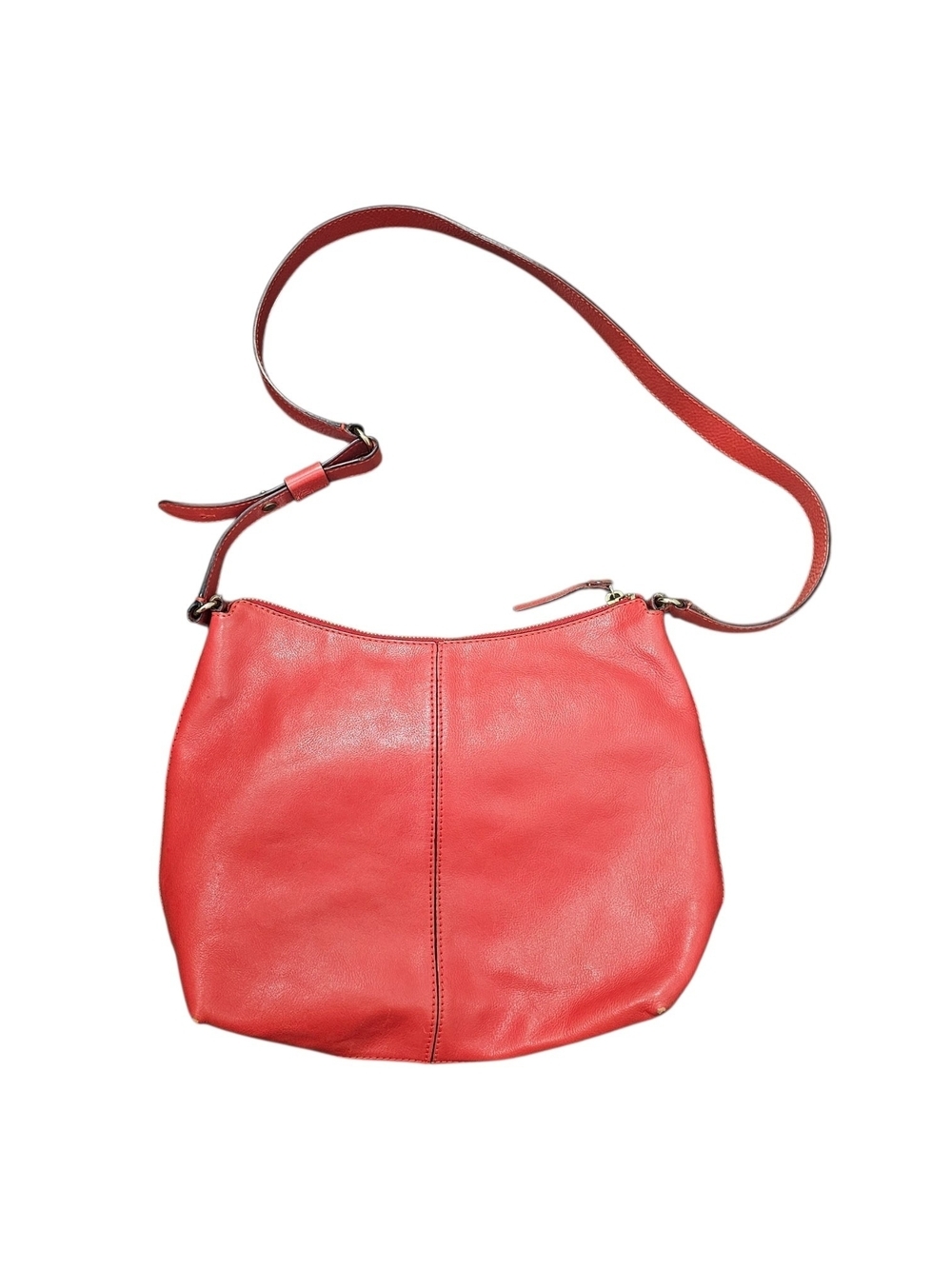 Kate Spade Coral Red Leather Crossbody Bag - Picture 2 of 12